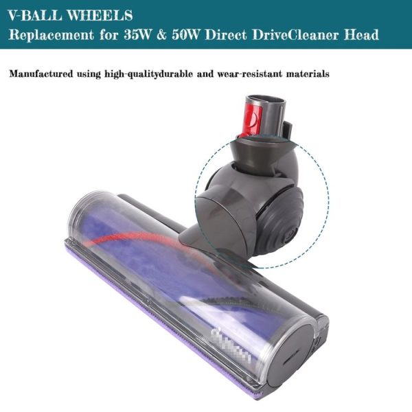 Dyson V6 V7 V8 V10 V11 V12 Vacuum Cleaner V-Ball Wheels of Direct Drive Cleaner Head - Image 2