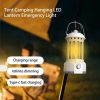 Rechargeable COB Portable Outdoor Camping Lamp Atmosphere Tent Lamp Retro Lamp, Size: Small Beige - Image 2