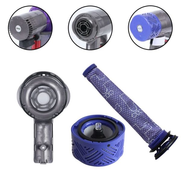 Dyson V6 DC59 / 58 / 63 / 74 Vacuum Cleaner Accessories Motor Rear Cover + Rear Filter Element + Front - Image 2