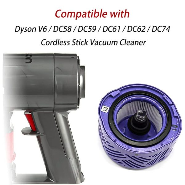 Dyson V6 DC59 / 58 / 63 / 74 Vacuum Cleaner Accessories Motor Rear Cover + Rear Filter Element + Front - Image 5
