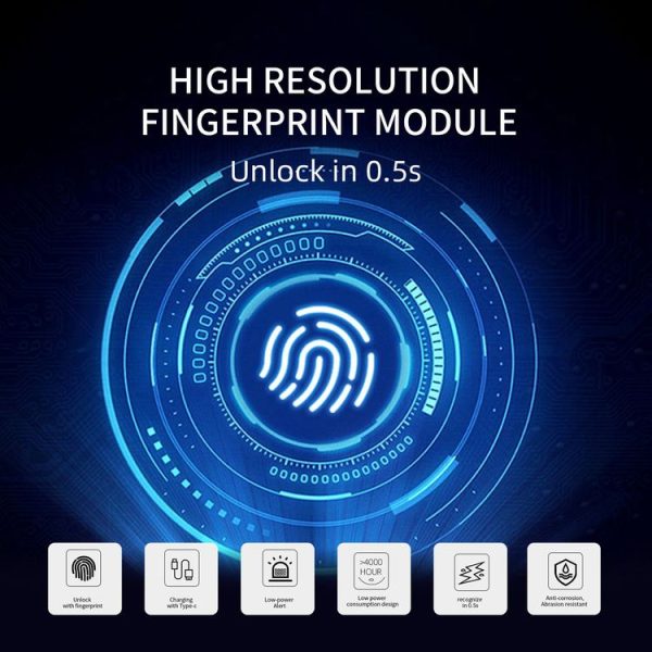 Anytek L25 Intelligent Fingerprint Drawer Lock - Image 4