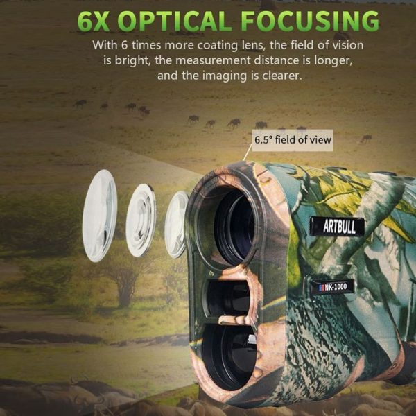 ARTBULL NK-1000 Camouflage Golf Rangefinder Rechargeable Telescope, Random Color Delivery - Image 9