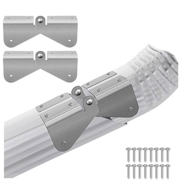 2pcs Gutter Extension Hinge Downspout Extension Flip-Up Hinge For Rectangle Or Square Downspout - Image 2