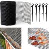 Plastic Gutter Guard Prevent Leaves or Debris From Clogging Downspouts and Drains, Width x Length: 16cm x 6m With 15pcs Nails - Image 2
