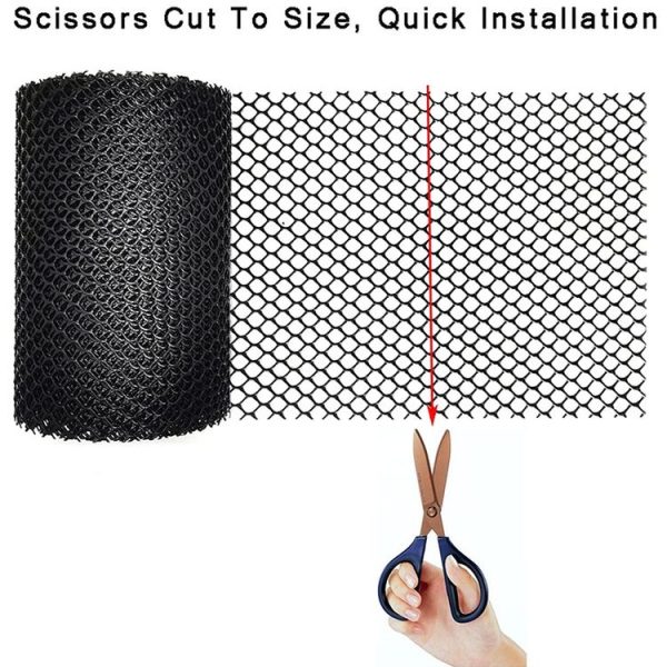 Plastic Gutter Guard Prevent Leaves or Debris From Clogging Downspouts and Drains, Width x Length: 16cm x 6m With 15pcs Nails - Image 4