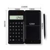 Solar Calculator Handwriting Board Learning Office Portable Folding LCD Writing Board (Black) - Image 3