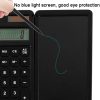 Solar Calculator Handwriting Board Learning Office Portable Folding LCD Writing Board (Black) - Image 5