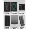 Solar Calculator Handwriting Board Learning Office Portable Folding LCD Writing Board (Black) - Image 6