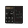 Solar Function Calculator Handwriting Pad 10 Digits Display Portable Handwriting Board (Black)