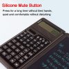 Solar Function Calculator Handwriting Pad 10 Digits Display Portable Handwriting Board (Black) - Image 4