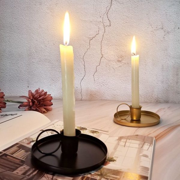 Retro Metal Teacup Shaped Iron Candle Holder Home Decoration Ornaments, Color: Gold - Image 6
