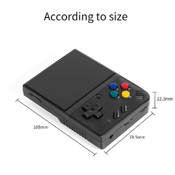 Miyoo Mini Plus 3.5 Inch IPS Screen Retro Handheld Game Console NO Card 0 Games (Transparent Black) - Image 5