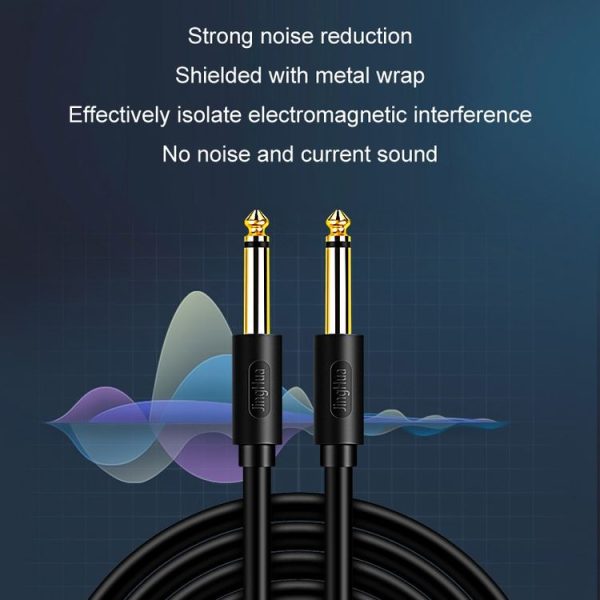 0.5m JINGHUA 6.5mm Audio Cable Male to Male Microphone Instrument Tuning Cable - Image 3