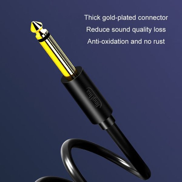 0.5m JINGHUA 6.5mm Audio Cable Male to Male Microphone Instrument Tuning Cable - Image 4