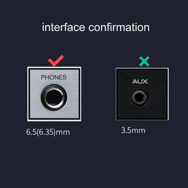 0.5m JINGHUA 6.5mm Audio Cable Male to Male Microphone Instrument Tuning Cable - Image 8