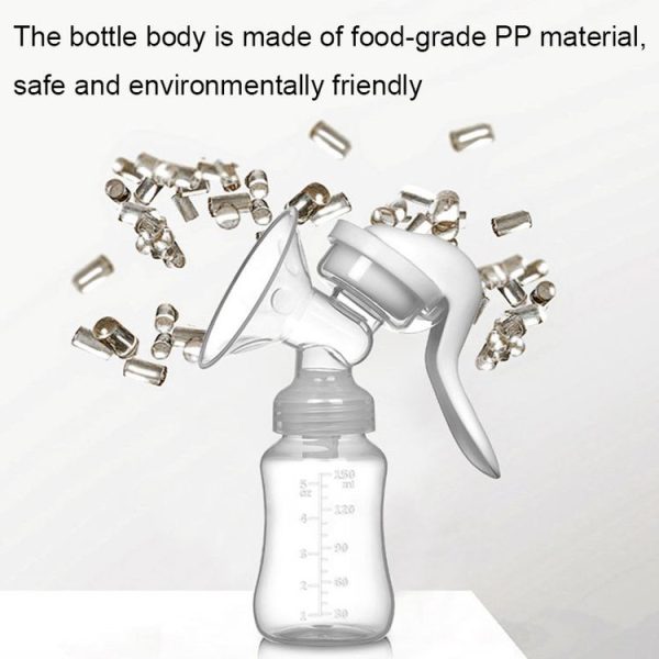 Adjustable Force Breast Pump 2 in 1 Manual Breast Pump Maternity Products (White) - Image 6