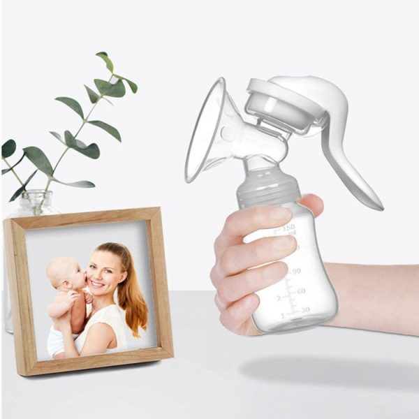 Adjustable Force Breast Pump 2 in 1 Manual Breast Pump Maternity Products (White) - Image 9