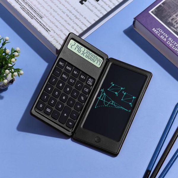 Basic Model 6 inch Learning Business Office Portable Foldable LCD Writing Board Calculator - Image 8