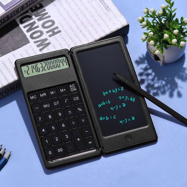 Basic Model 6 inch Learning Business Office Portable Foldable LCD Writing Board Calculator - Image 9