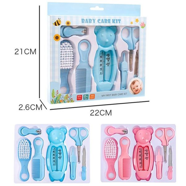 7 in 1 Baby Care Set Baby Daily Cleaning Tools Kit (Blue) - Image 3