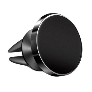 Air Outlet Type Aluminum Alloy Car Magnetic Suction Bracket Navigation Phone Holder (Black)