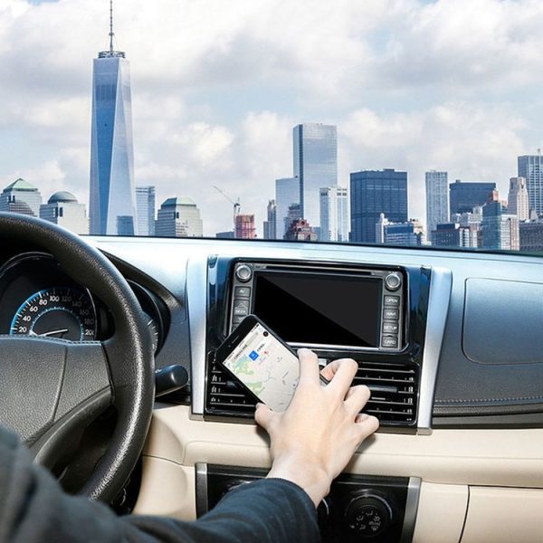 Air Outlet Type Aluminum Alloy Car Magnetic Suction Bracket Navigation Phone Holder (Black) - Image 8