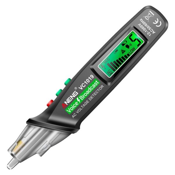 ANENG VC1019 Non-Contact Induction Electric Pen High-Precision Line Detection Breakpoint Voice Test Pen (Black)