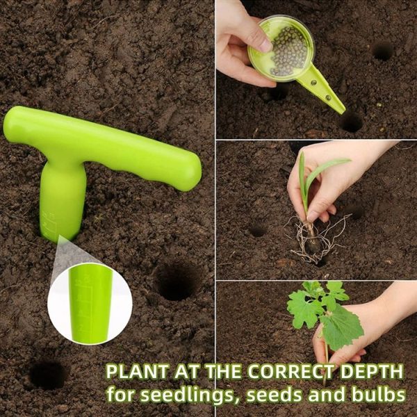 Soil Hole Punch Adjustable Plant Seed Sower Planter Hand Held Flower Grass Plant Seeder - Image 7