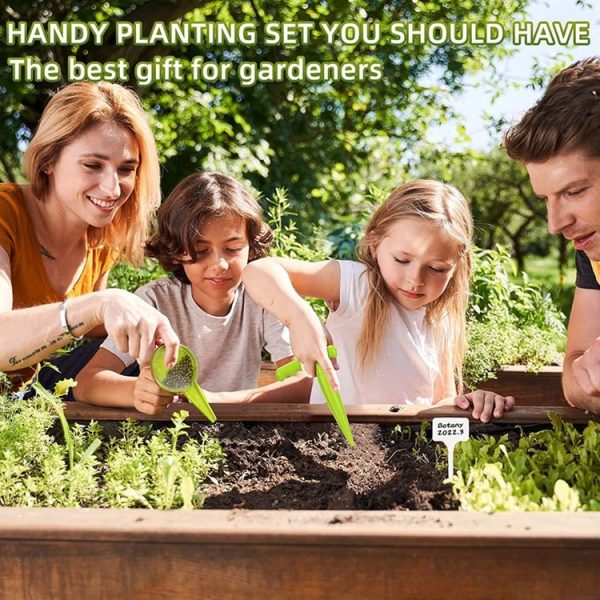 Soil Hole Punch Adjustable Plant Seed Sower Planter Hand Held Flower Grass Plant Seeder - Image 8