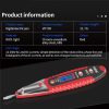ANENG VD700 2pcs Sound and Light Alarm Non-contact Digital Display Sensor Multi-function Test Pen (Yellow Green) - Image 13