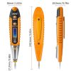 ANENG VD700 2pcs Sound and Light Alarm Non-contact Digital Display Sensor Multi-function Test Pen (Yellow Green) - Image 3