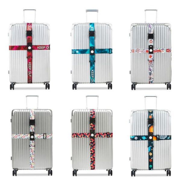 Luggage Cross Customs Lock Binding Strap, Color: Keep Out Red (Ordinary) - Image 2