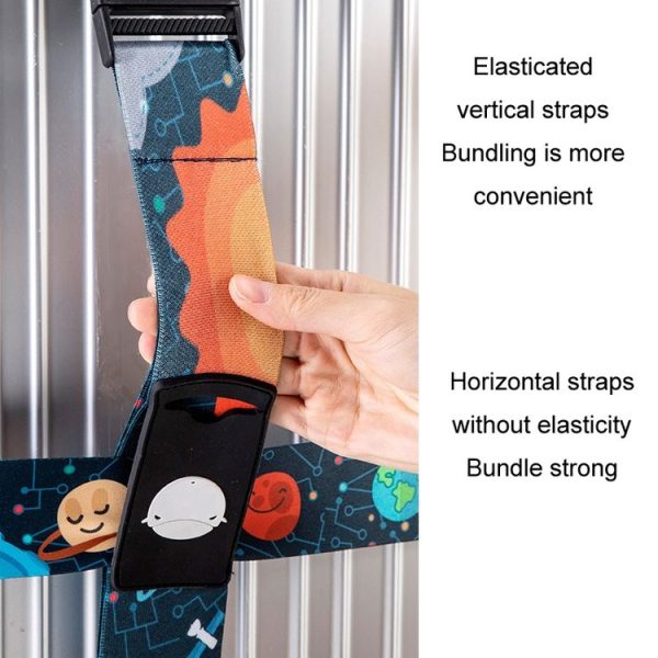 Luggage Cross Customs Lock Binding Strap, Color: Keep Out Red (Ordinary) - Image 6