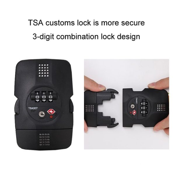 Luggage Cross Customs Lock Binding Strap, Color: Keep Out Red (Ordinary) - Image 7