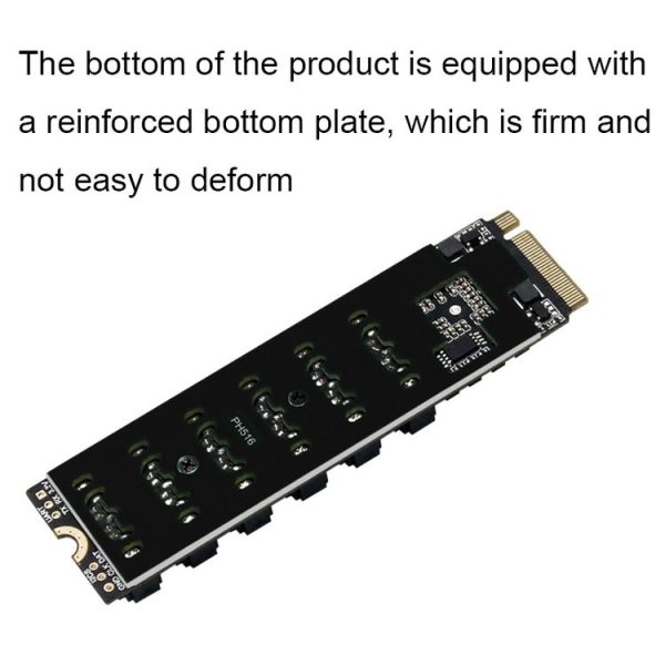 M2 M-EKY PCIE3.0 To SATA6G Transfer Expansion Card 6 Port Hard Disk Expansion Adapter Card (PH516) - Image 5