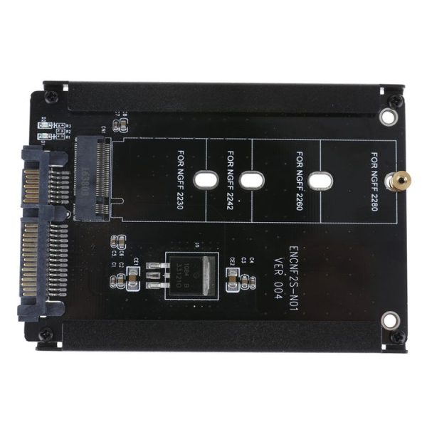 ENCNF2S-N01 NGFF To SATA3 Transfer Card M.2 KEY B-M SSD To 6Gbps Interface Conversion Adapter With Baffle - Image 3
