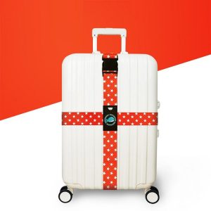 Cross Luggage Strap Without Combination Lock (Red Star)