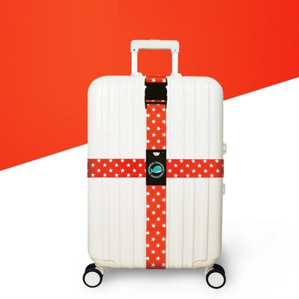 Cross Luggage Strap Without Combination Lock (Red Star)