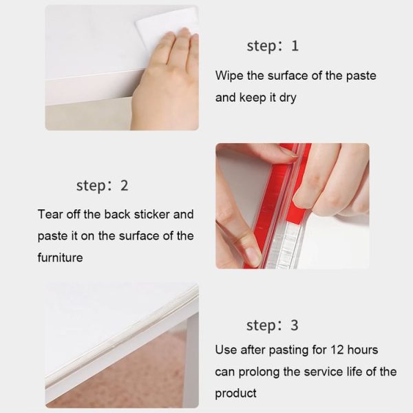 PVC Household Transparent Anti-collision Strip Furniture Soft Edge Protector, Specification: 1 cm x 1 m - Image 11