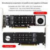 PCI-E X16 to M.2 M-key NVME X4 SSD RAID Array Expansion Adapter Support 2242 / 2260 / 2280 / 22110 (PH44Plus) - Image 5