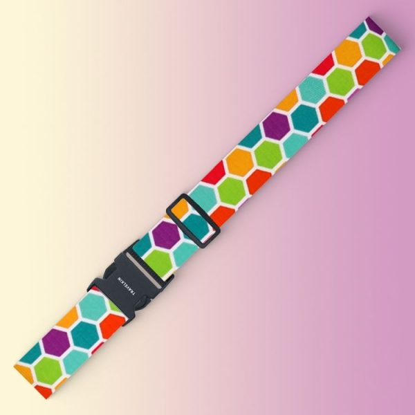 Luggage Fixed Anti-Mis-Opening Packing Strap, Color: Honeycomb - Image 2