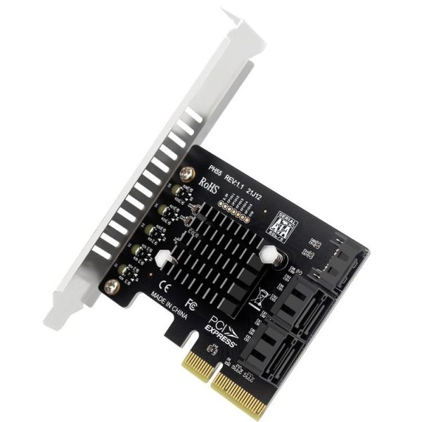 PCI-E To 5 SATA 3.0 Expansion Card (Full High Baffle)