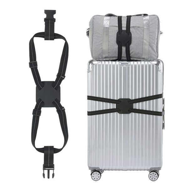 Backpack Luggage Binding Elastic Elastic Straps (Black)