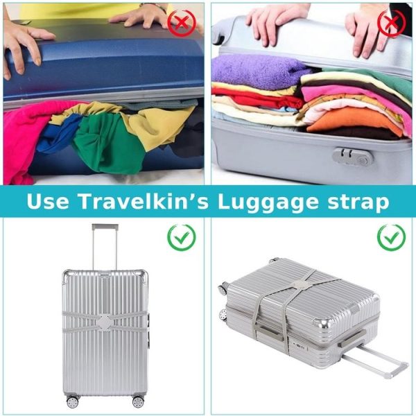 Backpack Luggage Binding Elastic Elastic Straps (Black) - Image 6