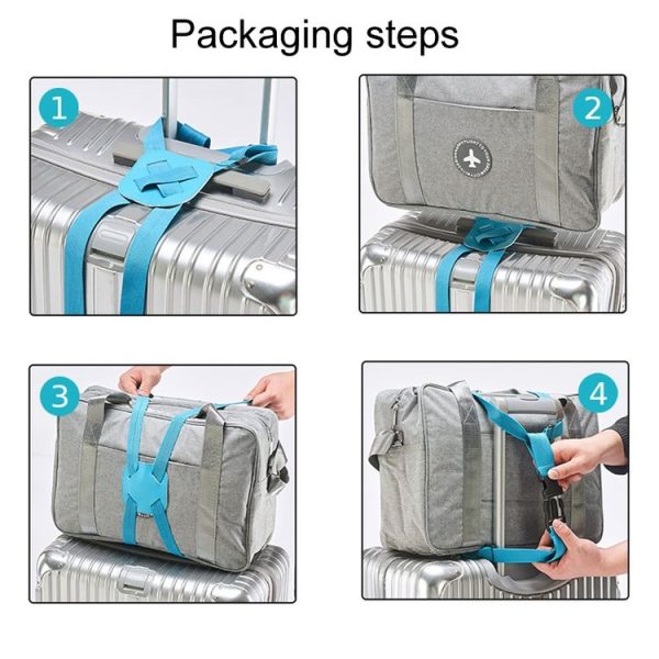 Backpack Luggage Binding Elastic Elastic Straps (Black) - Image 7