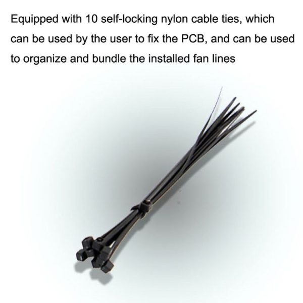 PWM Fan Hub Desktop Computer CPU Fan Expander Supports 3Pin&4Pin (Black) - Image 12