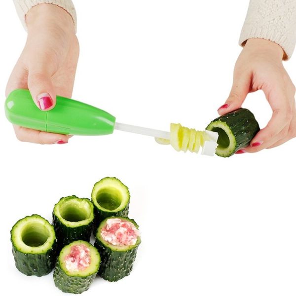 4-In-1 Vegetable Core Digger Fruit Hollowing Out Kitchen Gadget (Blister Packaging)