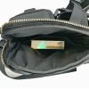 8 Inch Leather Shoulder Mobile Phone Messenger Bag Casual Water Bottle Bag (Black) - Image 5