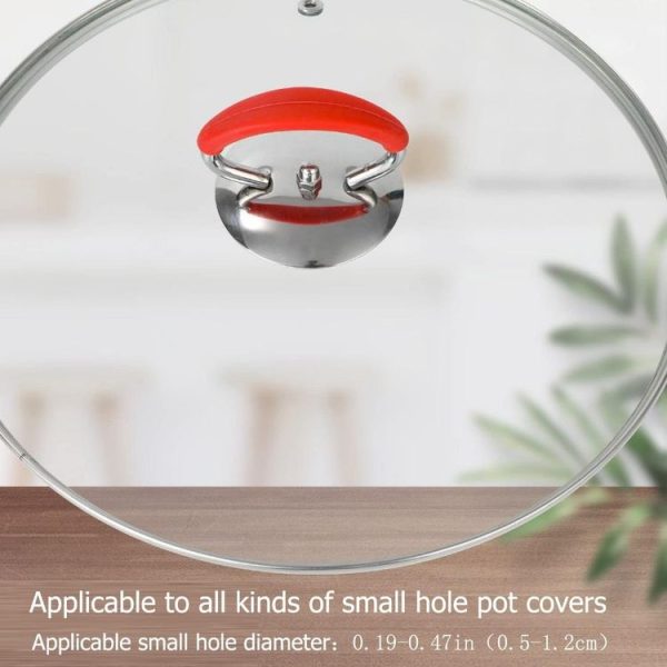 Universal Silicon Pot Lid Handle Kitchenware Accessories, Style: Blue Silicon Ring - Image 6