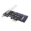 PCI-E 1X To M.2 NVME KEY-M SSD Riser Card Adapter With Baffle - Image 2